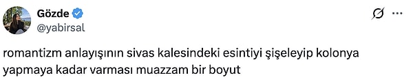 Romantik hareket tabii tam not aldı!