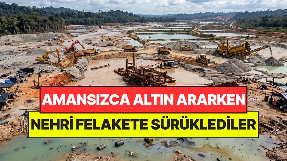 Altın İçin Tüm Nehri Kazdılar: Madenler Koca Nehri Felakete Sürükledi