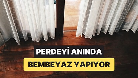 Tül Perdeleri İlk Günkü Gibi Bembeyaz Yapıyor: Deterjanın Yanına Eklenen O Mutfak Malzemesi Sararmayı Söküyor