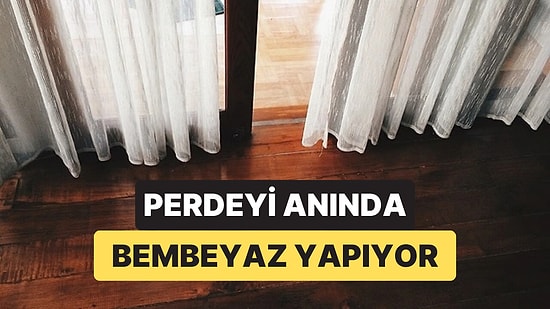 Tül Perdeleri İlk Günkü Gibi Bembeyaz Yapıyor: Deterjanın Yanına Eklenen O Mutfak Malzemesi Sararmayı Söküyor