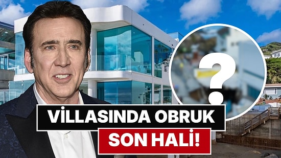 Nicolas Cage'in 10,5 Milyon Dolarlık Villasında Obruk Paniği: Yeni Görüntüler Hasarın Boyutunu Gösterdi