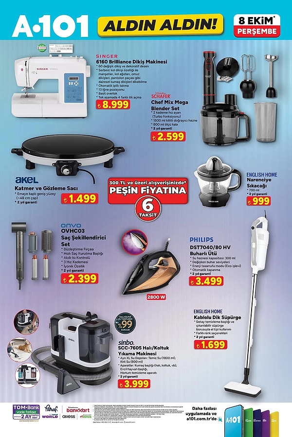 Singer 6160 Brilliance Dikiş Makinesi 8.999 TL