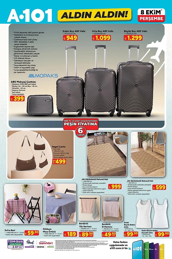 Kabin Boy ABS Valiz 57x37x21 cm 949 TL