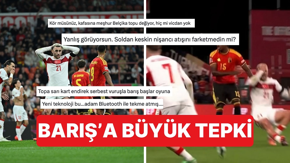 Belçika Maçında Barış Alper Yılmaz'ın Yerde Kaldığı Pozisyona Tepkiler Büyüyor