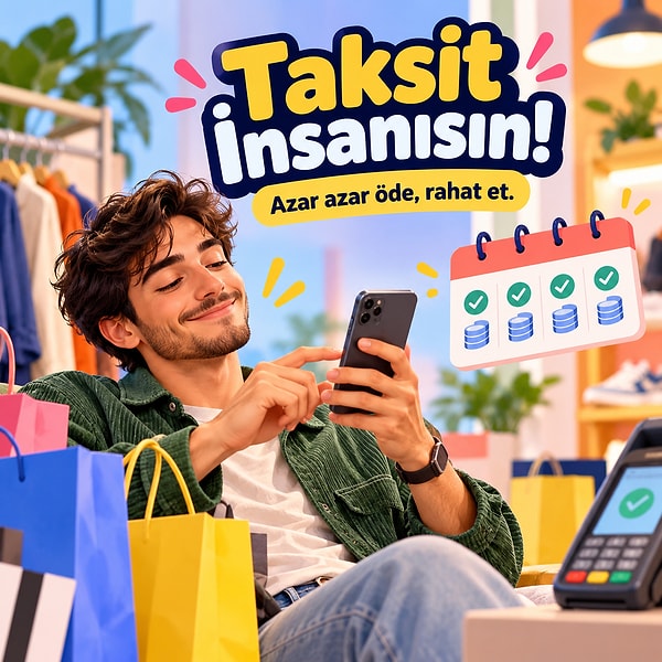 Taksit insanısın!