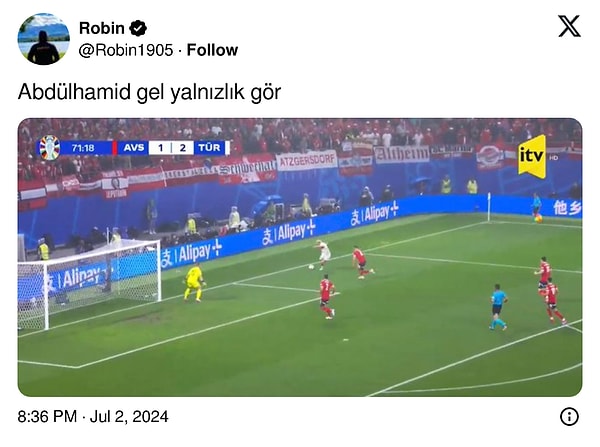 Euro 2024'ten bir kare...