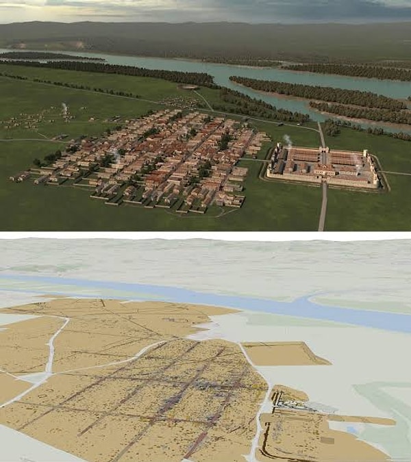 Geofizik taramalar planlı bir Roma kentini ortaya çıkardı