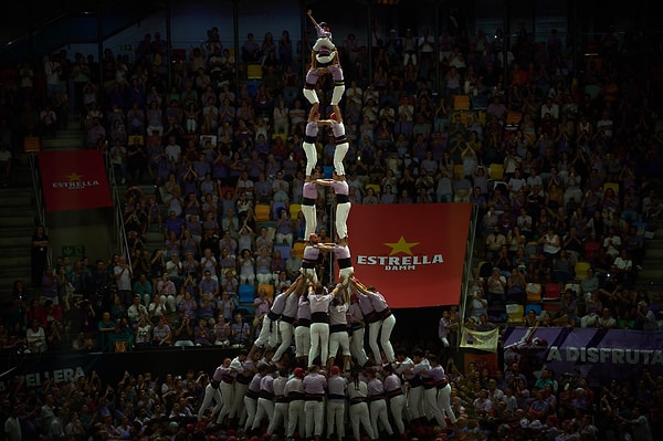 Barcelona'da La Mercè şenliğinde kule kuruldu, Tarragona'da yarışma yapıldı