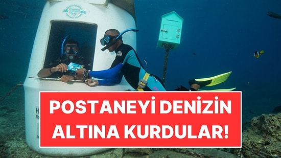Postaneyi Denizin Altına Kurdular: Kartpostal Göndermek İçin Suya Giriliyor