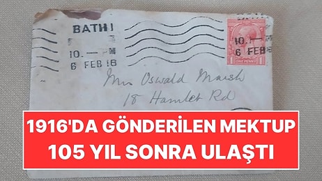 1916'da Gönderilen Mektup 105 Yıl Sonra Aynı Adrese Ulaştı
