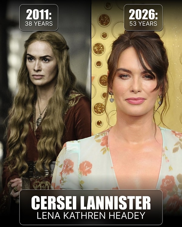 Cersei Lannister'ın Lena Headey'si, uzun sarı saçlarıyla birlikte o soğuk bakışı da geride bıraktı.