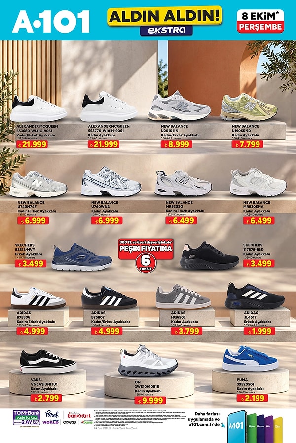 Alexander Mcqueen, New Balance, Skechers, Adidas, Vans, ON ve Puma Ayakkabı Çeşitleri