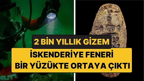 Denizin Dibinden Çıkan 2 Bin Yıllık Yüzükte İskenderiye Feneri Tasviri Bulundu