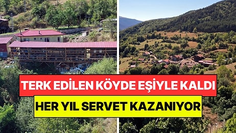 Herkes Köyü Terk Etti, O Eşiyle Birlikte Kaldı: Her Yıl 600 Tonla Servet Kazanıyor