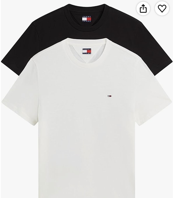 Tommy Jeans TJM XSLIM 2'li paket erkek pamuklu tişört %32 indirimle net 1.574,20 TL!