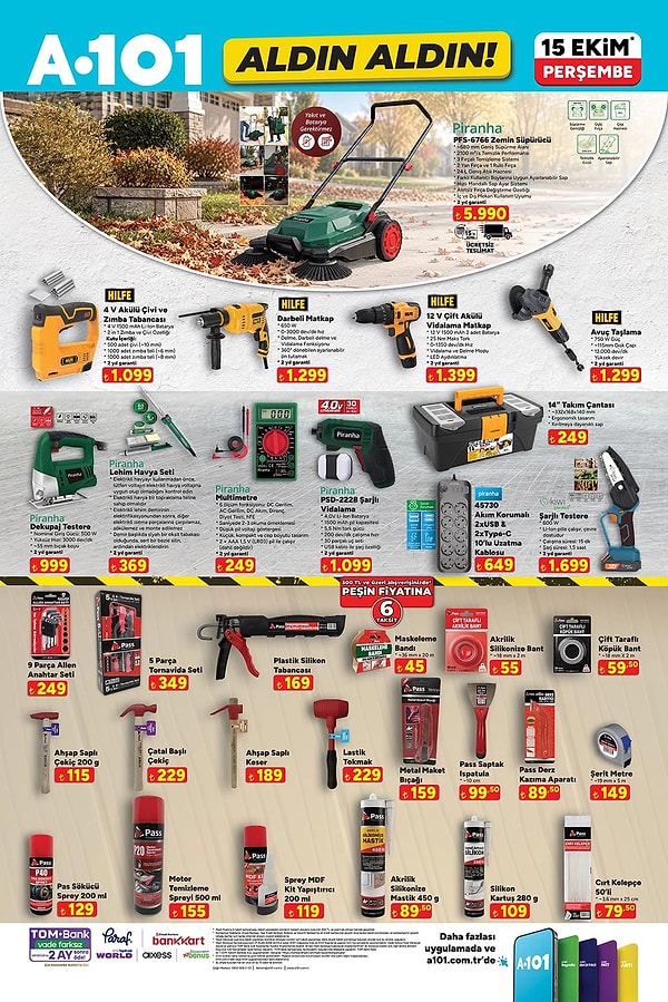 Piranha PFS-6766 Zemin Süpürücü 5.990 TL