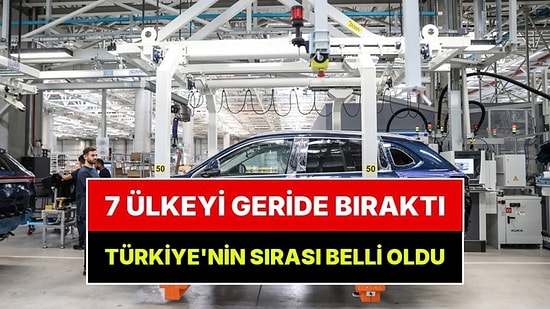 Dünyanın En Çok Araç Üreten 20 Ülkesi Açıklandı: Türkiye'nin Sırası Belli Oldu