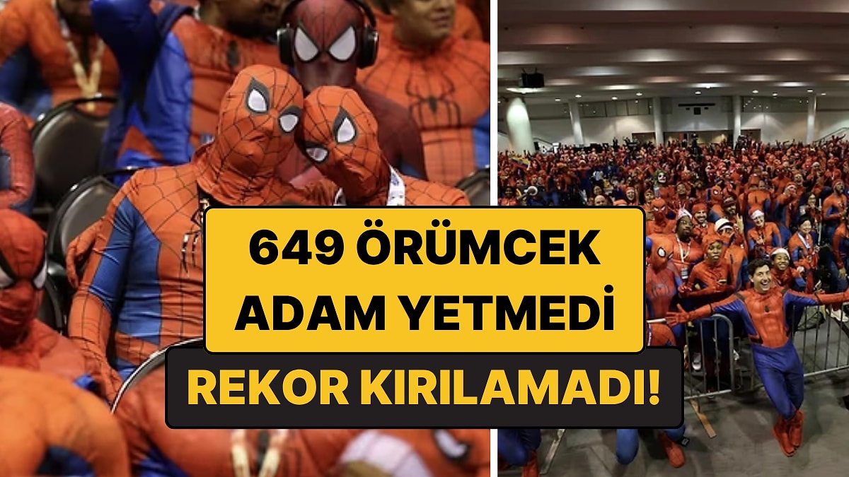 649 Örümcek Adam Aynı Salonda Buluştu: Dünya Rekoru Kırılamadı!