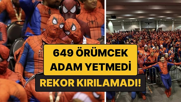 649 Örümcek Adam Aynı Salonda Buluştu: Dünya Rekoru Kırılamadı!