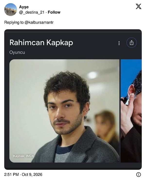 Ekranların sevilen yüzü: Rahimcan Kapkap👇