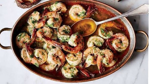 20. sırada İspanya'dan gambas al ajillo var.