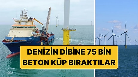 Denizin Dibine 75 Bin Beton Küp Bırakıldı: Amaç Bakın Ne