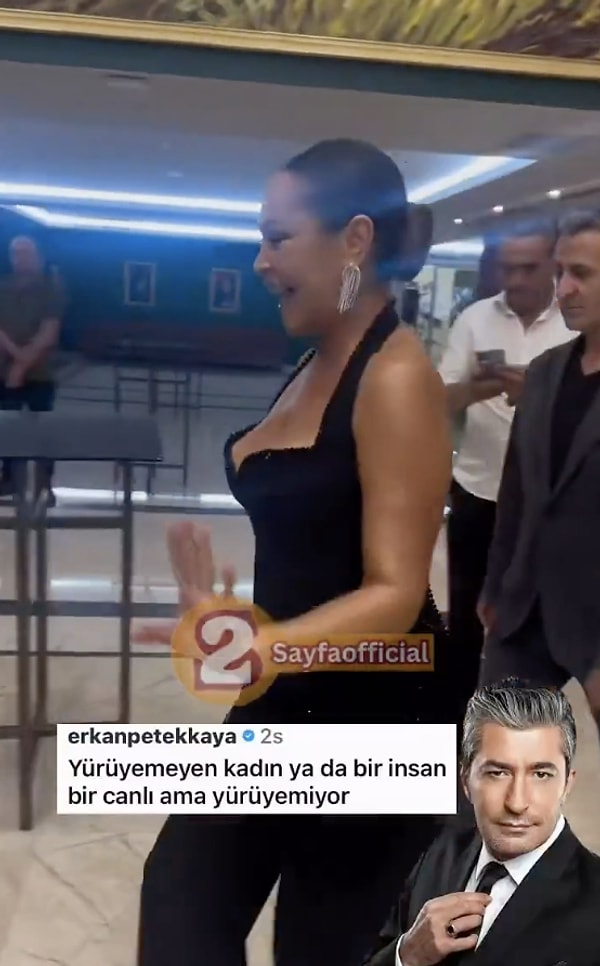 Hülya Avşar’ın sahneye yürüdüğü videoya Erkan Petekkaya’nın bıraktığı yorum, bir anda dikkatleri üzerine çekti.