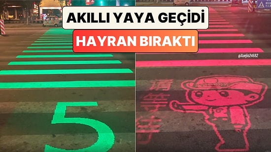Bir Turist Çin'deki Akıllı Yaya Geçidini Paylaştı