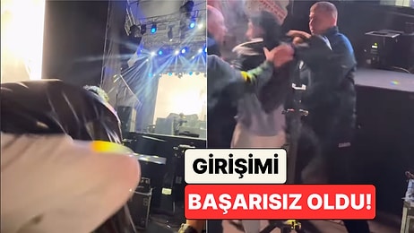 Poizi Konserinde Sahneye Çıkmaya Çalışan Bir Seyircinin Girişimi Başarısız Oldu