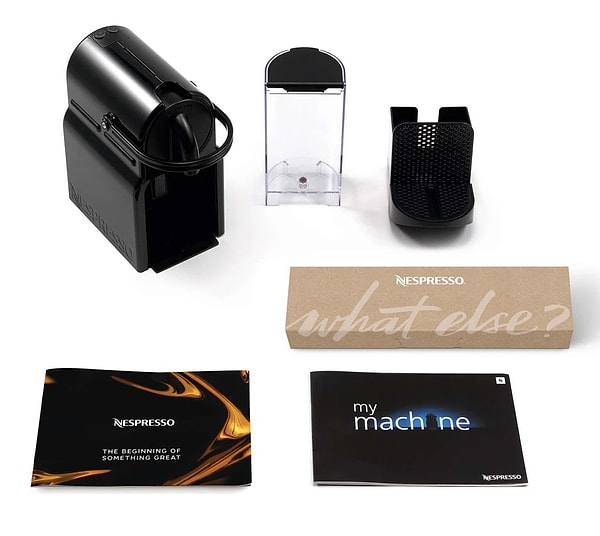 Nespresso Inissia D40 siyah kapsüllü kahve makinesi ile tavizsiz kahve ritüelleri!