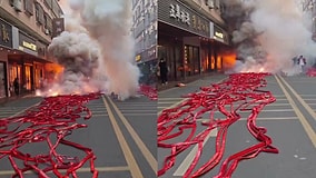 Explosive Footage of Massive Firecracker Display in China Stuns Viewers