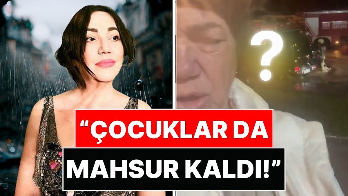 İstanbul'daki Sağanakta Nazan Öncel de Mahsur Kaldı: "Felaket Bir Durum!"