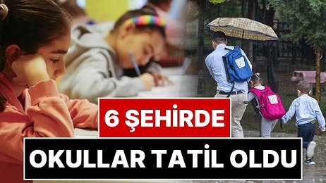 Sağanak Nedeniyle 6 İlde Okullar Tatil Edildi: İstanbul, Kocaeli, Sakarya, Zonguldak, Düzce ve Yalova