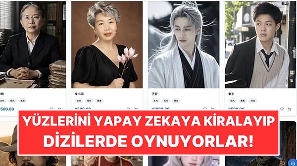 Yüzlerini Yapay Zeka Dizilerine Kiralıyorlar