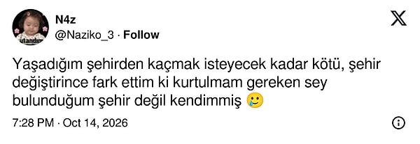 Kaçılan şehir değilmiş