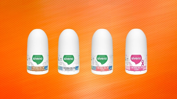Siveno %100 doğal roll-on çeşitlerinde 3 al 2 öde ve tek fiyat 199,9 TL fırsatı!