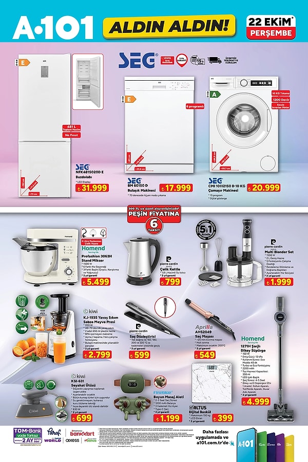 Seg NFK481S020D E Buzdolabı 31.999 TL