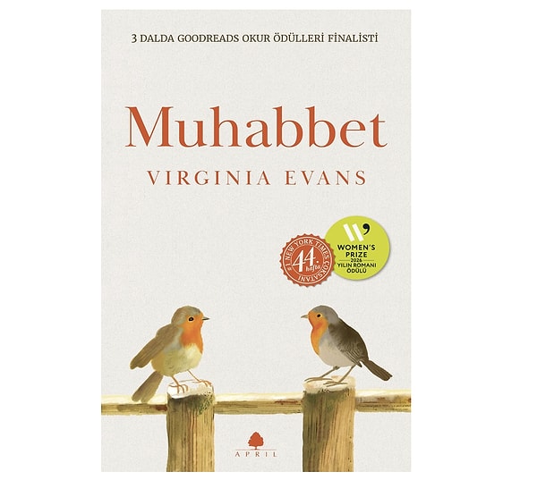 Virginia Evans imzalı Muhabbet romanı dünya çapında ödülleriyle çok satanlarda 1. sırada!