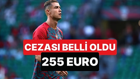 Portekiz Futbol Federasyonu Ronaldo'ya 30 Gün Men ve 255 Euro Para Cezası Verdi