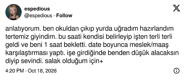 Maaş karşılaştırmasıyla geçen bir saatlik buluşma.