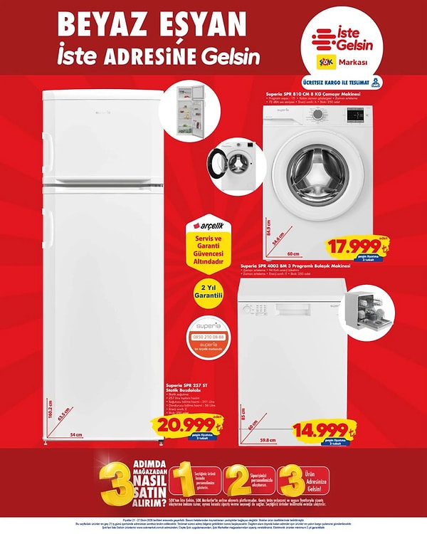 Superia SPR 810 CM 8 KG Çamaşır Makinesi 17.999 TL