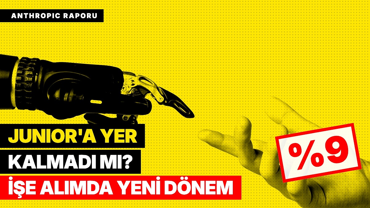 Anthropic Kendi Çalışanlarını Raporladı: Junior İşe Alımı %27'den %9'a Düştü, Toplantılar Arttı