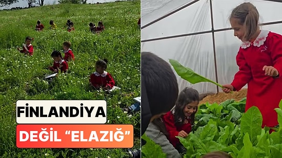 Bir Öğretmen Elazığ'daki Okulda Çocuklarla Kurduğu Finlandiya'yı Aratmayan Ders Düzenini Paylaştı