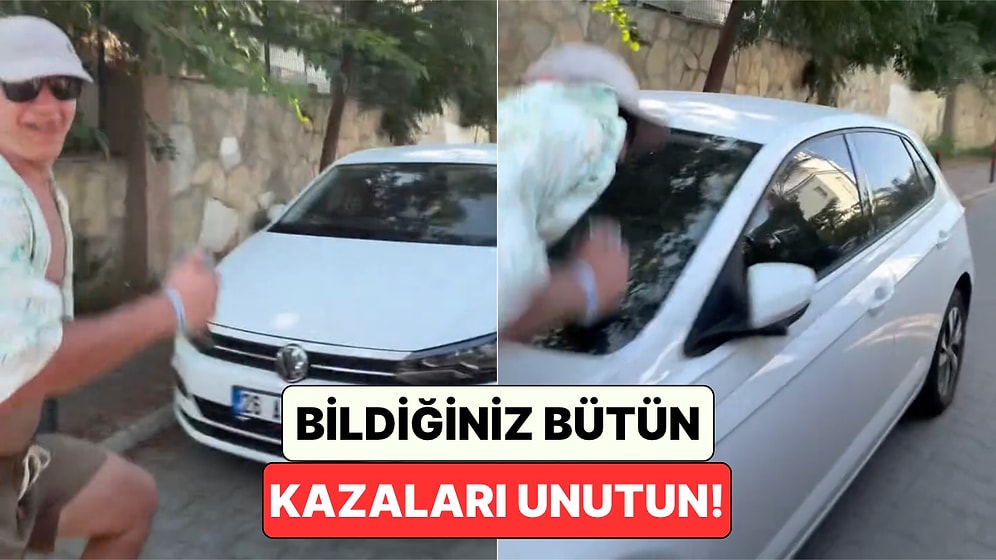 Otel Aracındaki Kadınlara Hava Atmak İçin Peşlerinden Koşan Genç Arabaya Feci Çarptı