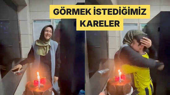 Beşiktaşlı Taraftarlardan Fenerbahçeli Gencin Annesine Doğum Günü Sürprizi