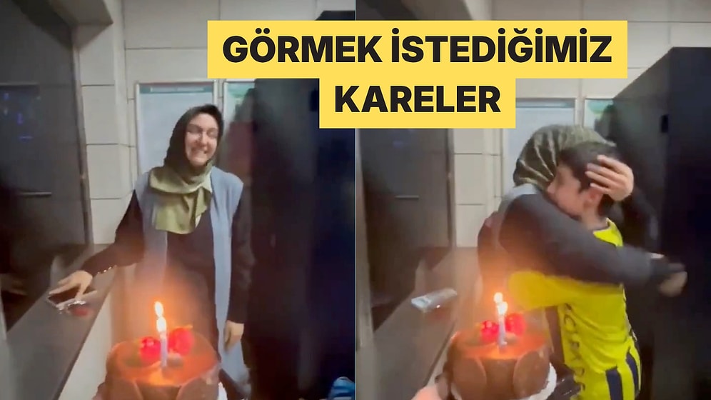 Beşiktaşlı Taraftarlardan Fenerbahçeli Gencin Annesine Doğum Günü Sürprizi