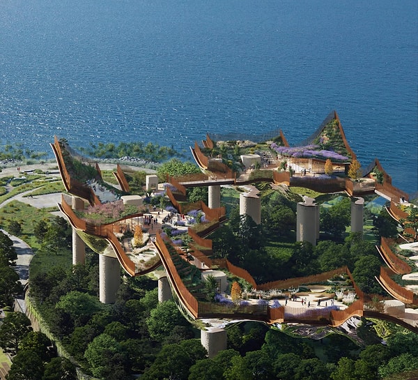 Havada süzülen 7 adacık