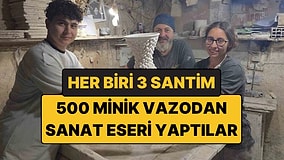 Her Biri Sadece 3 Santimetre: 500 Minik Vazodan 6 Ayda Sanat Eseri Yaptı