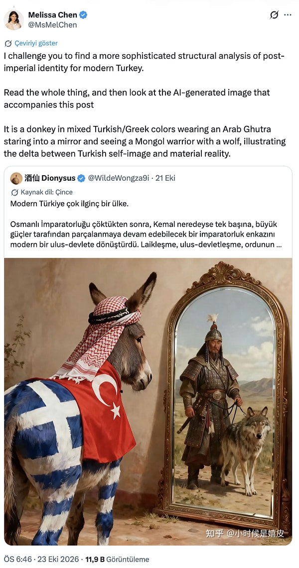 Yapay Zekayla Üretilen Ayna Görseli