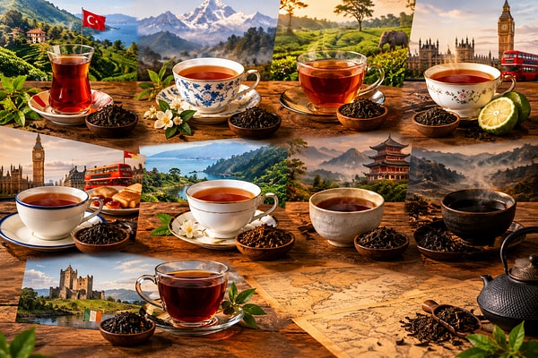 İlk 10'da Hindistan ve İngiltere çayları ağırlıkta.